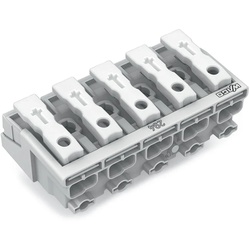 Wago 294-4005 Leuchtenanschlussklemme,Drücker extern,ohne PE-Kontakt,weiß 2944005  - 250 Stück