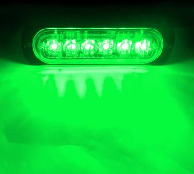 Of Wheels Deals Car Emergency LED Strobe Light, Truck Flashing Grille Lights, Police Warn Light, LED Strobe Bar green