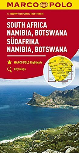 MARCO POLO Kontinentalkarte Südafrika, Namibia, Botswana 1:2 000 000 (MARCO POLO Kontinental /Länderkarten) - Preis vom 30.09.2026 09:01:18 h
