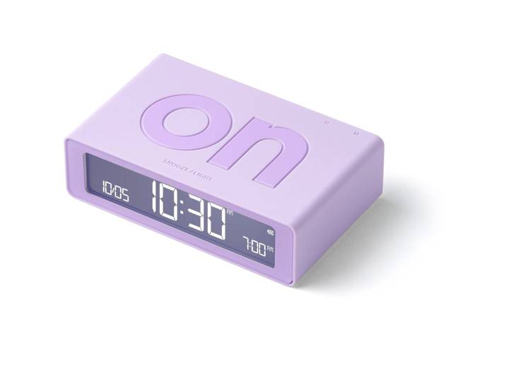 Lexon Wecker Flip Lila
