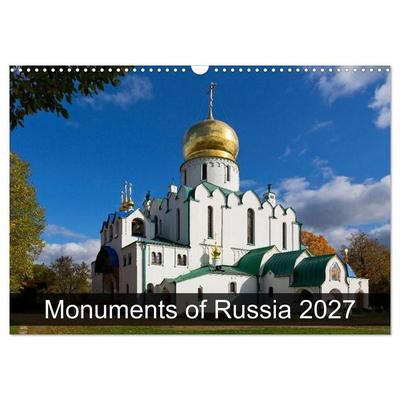 Monuments of Russia 2027 (Wall Calendar 2027 DIN A3 landscape), CALVENDO 12 Month Wall Calendar