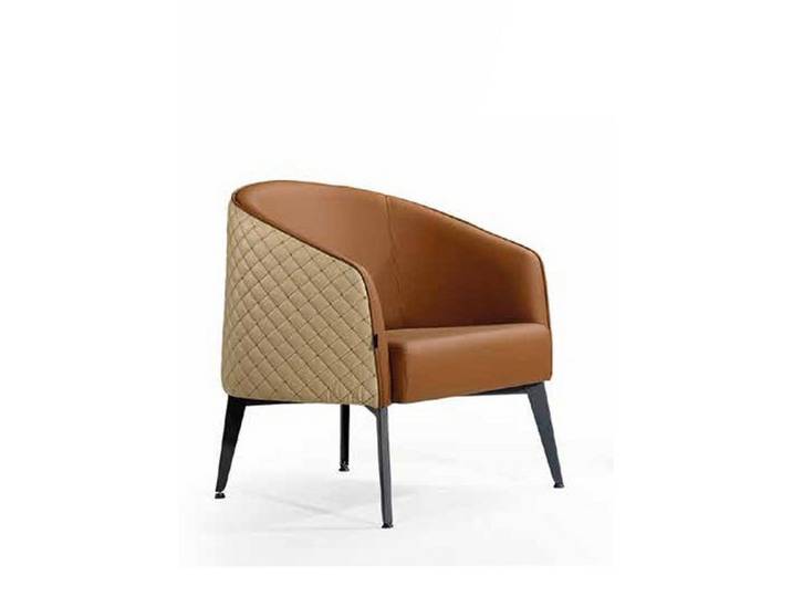 Xlmoebel Relaxsessel Polstersessel Couch Lounge für Büro, Hotel und Club in Braun (1-St., Polstersessel), Made in Europa