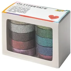 folia Glitzertape Klebeband 10 Rollen« gold