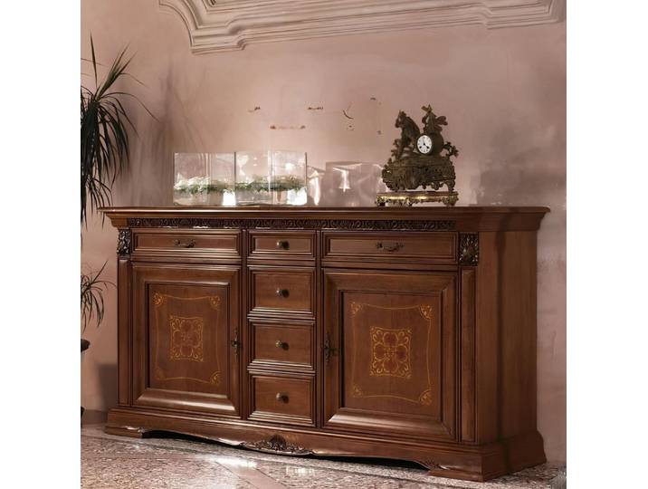 Xlmoebel Kommode Barock Rokoko Buffet Luxus Antik Stil Echtes Holz XXL (Einzelartikel, 1 St., Buffet XXL), Made in Europa