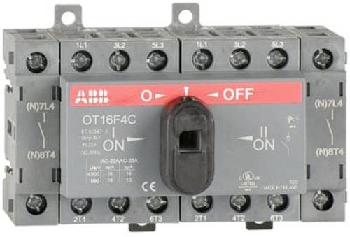 ABB Lastumschalter Schwarz 4polig 16A 1SCA104831R1001