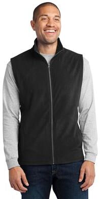 Port Authority F226 Microfleece Vest in Black size Large   Polyester