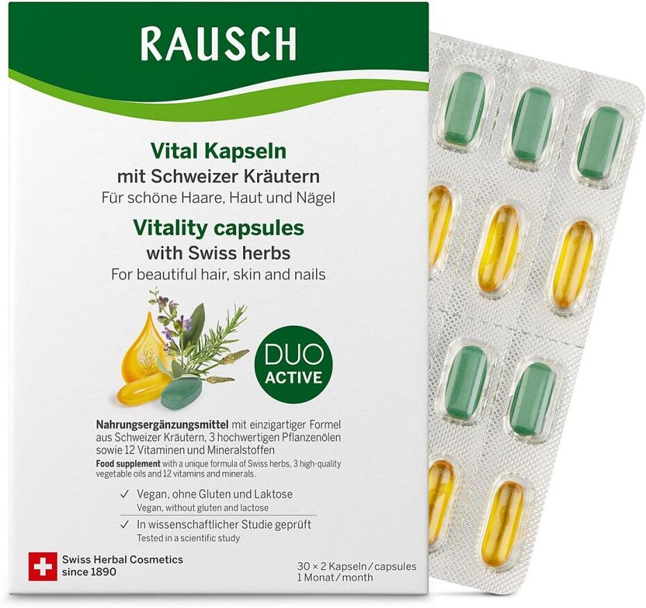 Rausch Vital Kapseln M.schweizer Kräuter 1 Monat