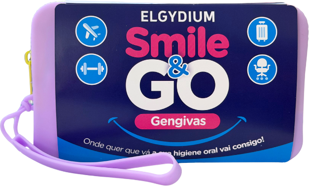 Elgydium Smile & Go Kit Viagem Gengivas Cor Lilás