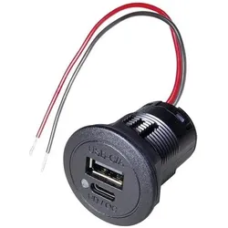 ProCar, Auto Innenraum Zubehör, USB-C / USB-A stik til indbygning