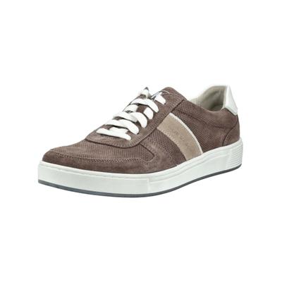 Sneaker PIUS GABOR "Pius Gabor Sneaker Veloursleder", Herren, Gr. 42, Textil, braun (braun, beige), Veloursleder, Schuhe Sneaker