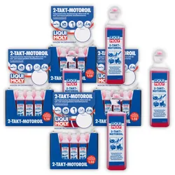 4x Motoröl LIQUI MOLY 1029 2-Takt-Motoroil Motorrad Moped Rasenmäher Generator 0,1L