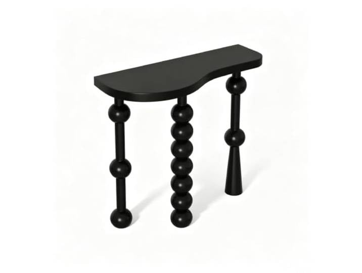 LEUBDIBR Massivholz Eingangstisch, handgefertigter 5cm Dicker Konsole Tisch Natürliche Holzmaserung, handmontiert, schmal platzsparend, stabil Flurkonsole Tisch(Embossed Top,39.4in/100cm)