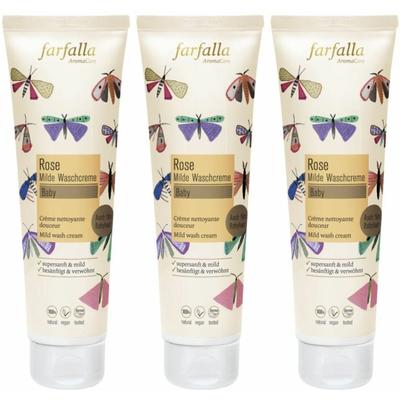 Farfalla Baby Milde Waschcreme Rose 145 ml x3 3x145 Creme