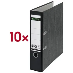 Leitz 10x Ordner »1080« schwarz, 8x31.8x28.5 cm