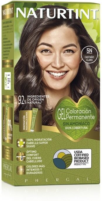 Naturtint Permanent Hair Color Gel, Ammonia-Free Dye 5N Light Brown