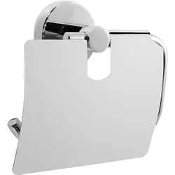 Papierrollenhalter Eight mit Deckel Messing verchromt Evenes