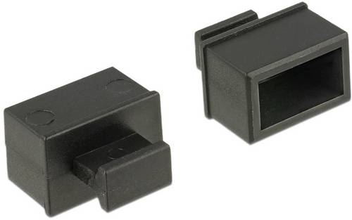Delock 64021 Staubschutz für SFP Schacht mit Griff 10 Stück schwarz 64021 Schwarz 1St.