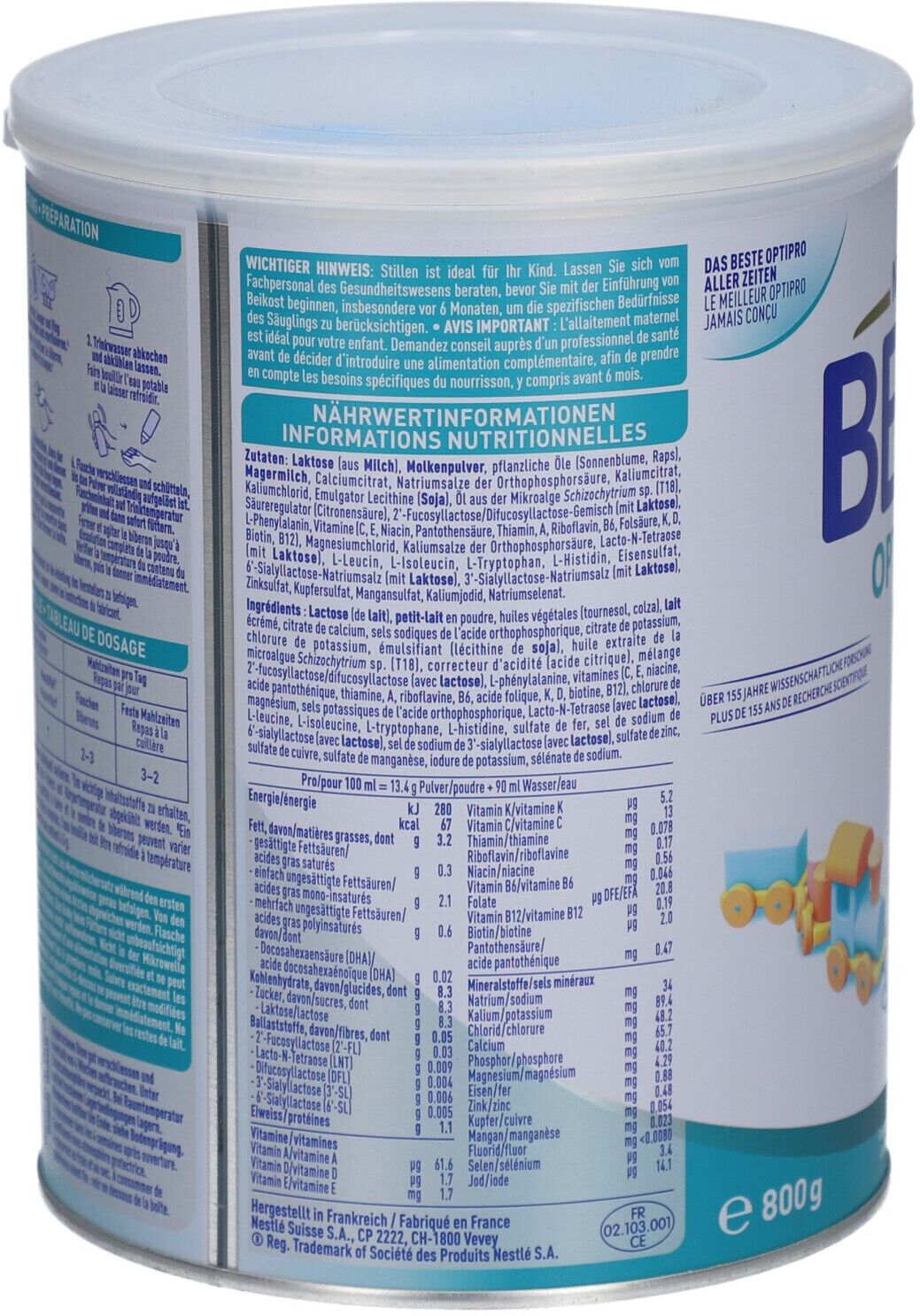 Nestlé Beba Beba Optipro 12+ Ds 800 g Pulver