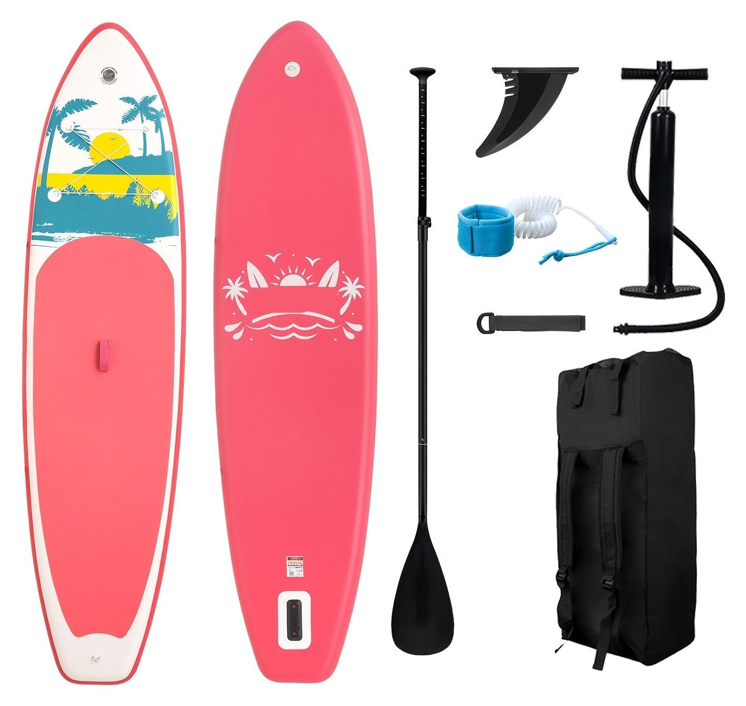 Aufblasbares Paddle Board - SUP Board - Stand-Up-Paddle - Aufblasbares Board - PVC-Material - Doppellagig