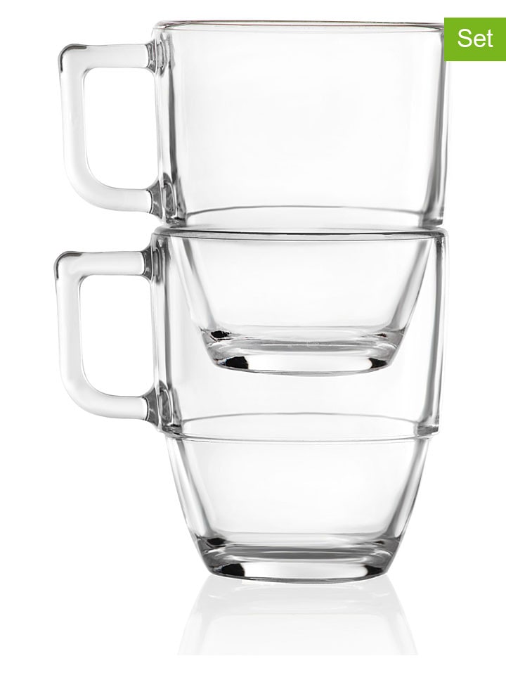 RCR cristalleria 6er-Set: Americano-Tassen "Impilabile" - 350 ml - onesize