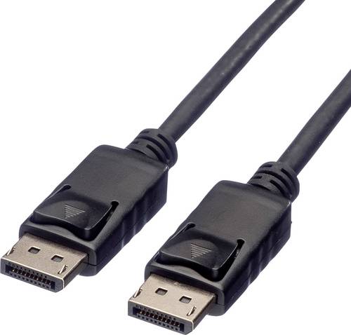 Roline DisplayPort Anschlusskabel DisplayPort Stecker, DisplayPort Stecker 7.50 m Schwarz 11.04.5765 Geschirmt DisplayPort-Kabel