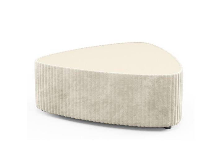 Sepro Meble Couchtisch Ecru Mija Gepolstert Tilia, 96x42x96 cm, Wohnzimmer, Wohnzimmertische, Couchtische