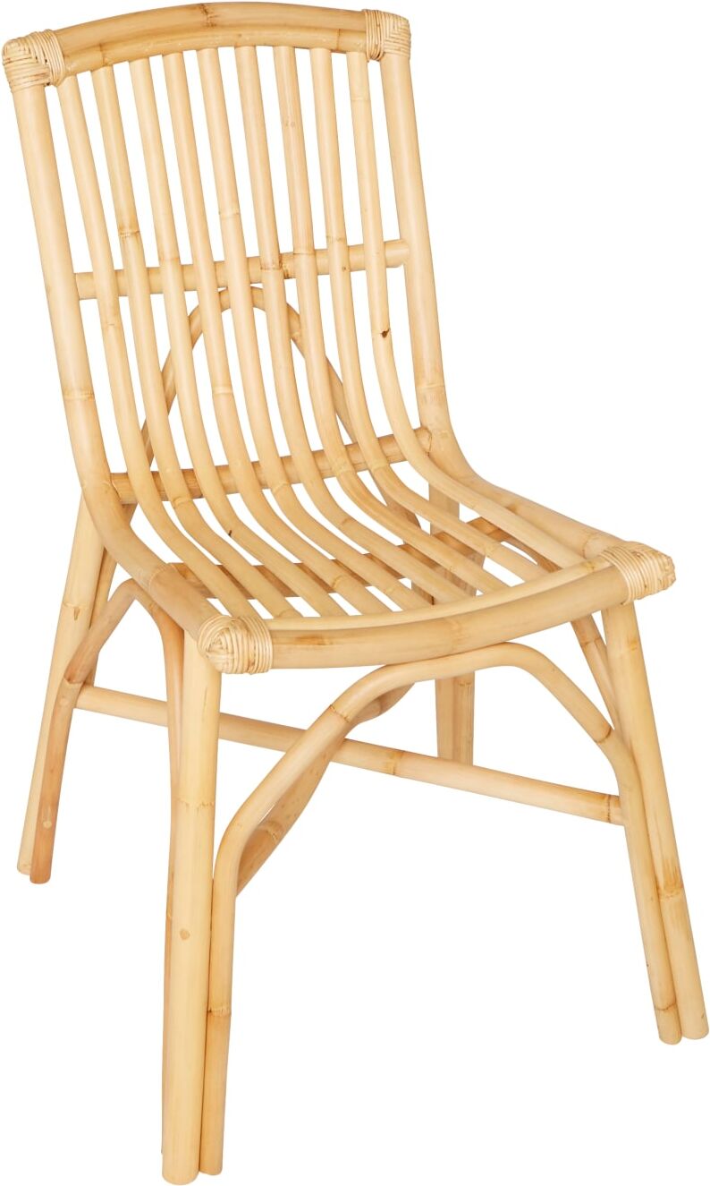 Kok Maison Chaise en rotin vintage Beige 50x85x60cm