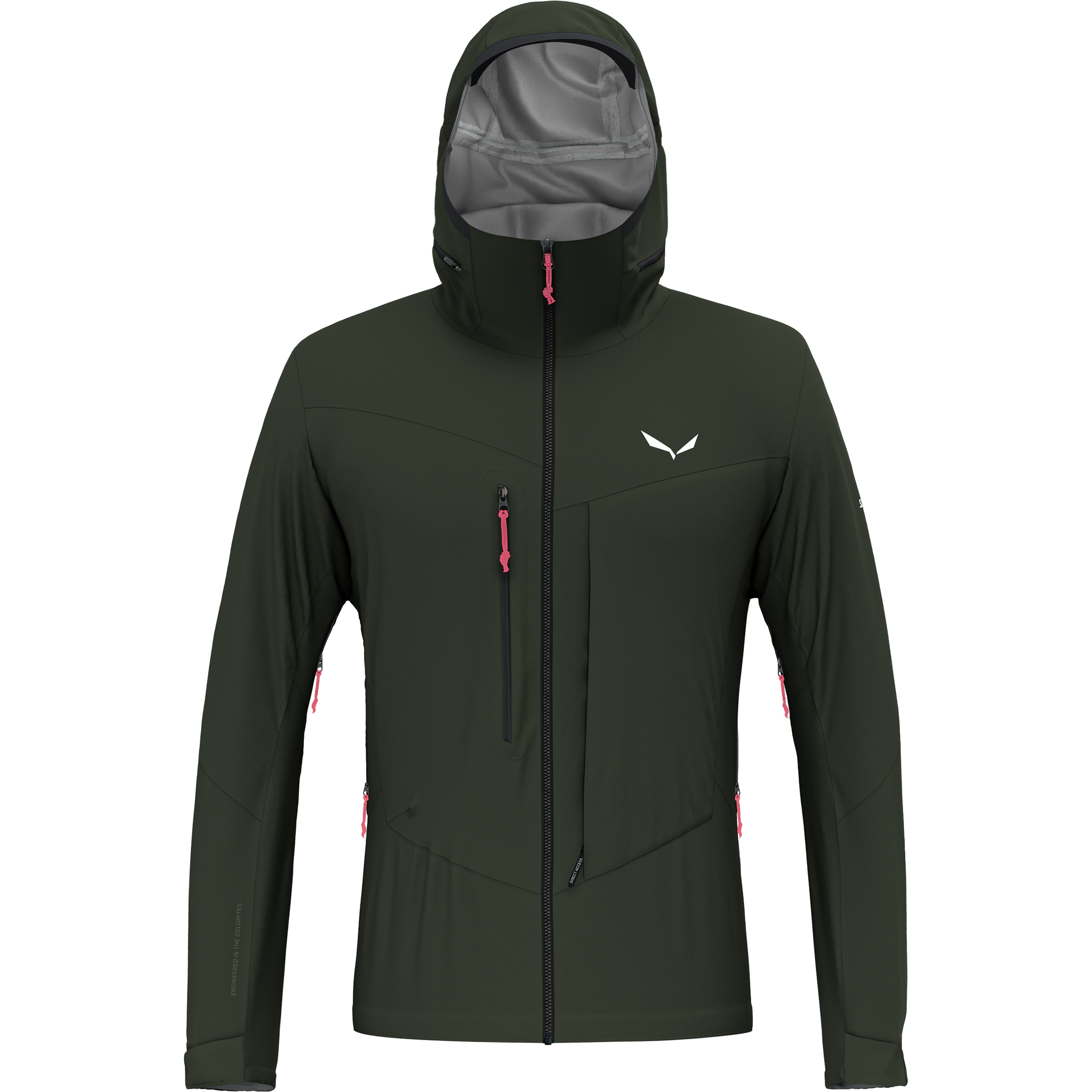 Salewa Sella 3l PTX Herren Regenjacke oliv Größe M Trekking Winddicht Wasserabweisend