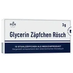GLYCERIN ZÄPFCHEN Rösch 3 g gegen Verstopfung 10 St