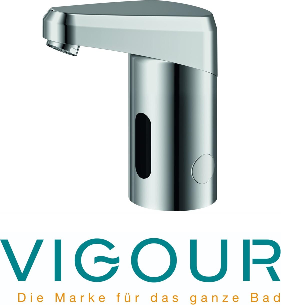 VIGOUR Clivia Plus Waschtisch Armatur IR-Elektronik DB 20 230V Netz ohne Mischung verchromt