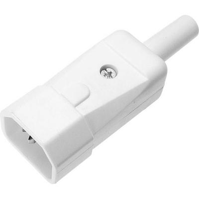 Kaiser 749/ws Kaltgeräte-Steckverbinder 749 Serie (Netzsteckverbinder) 749 Stecker, gerade Gesamtpolzahl: 2 + PE 10 A Weiß 1 St.