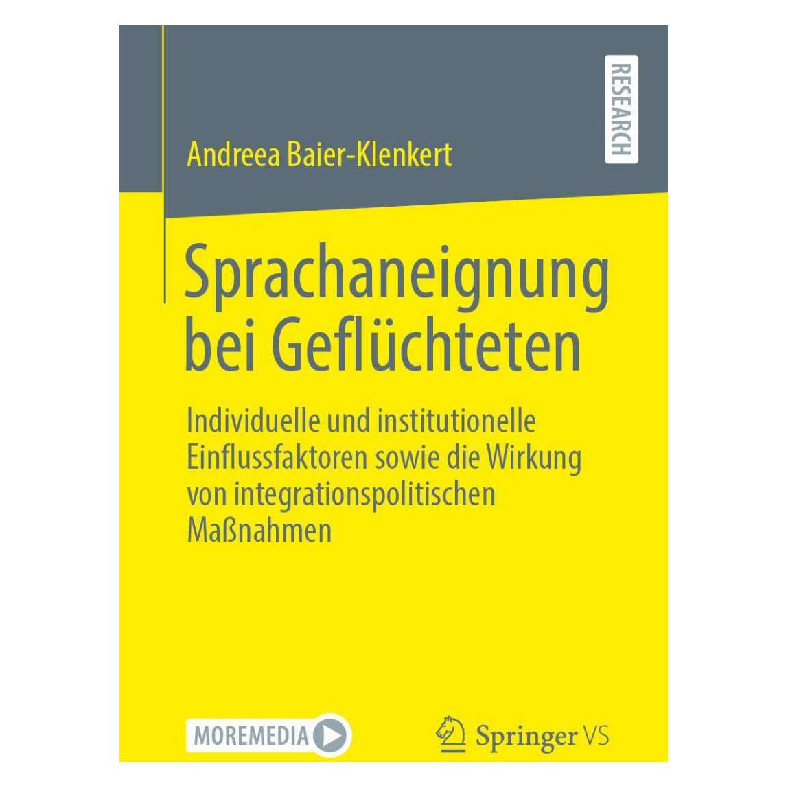 Springer Sprachaneignung bei Geflüchteten (Deutsch, Softcover, Andreea Baier-Klenkert) (39009132)