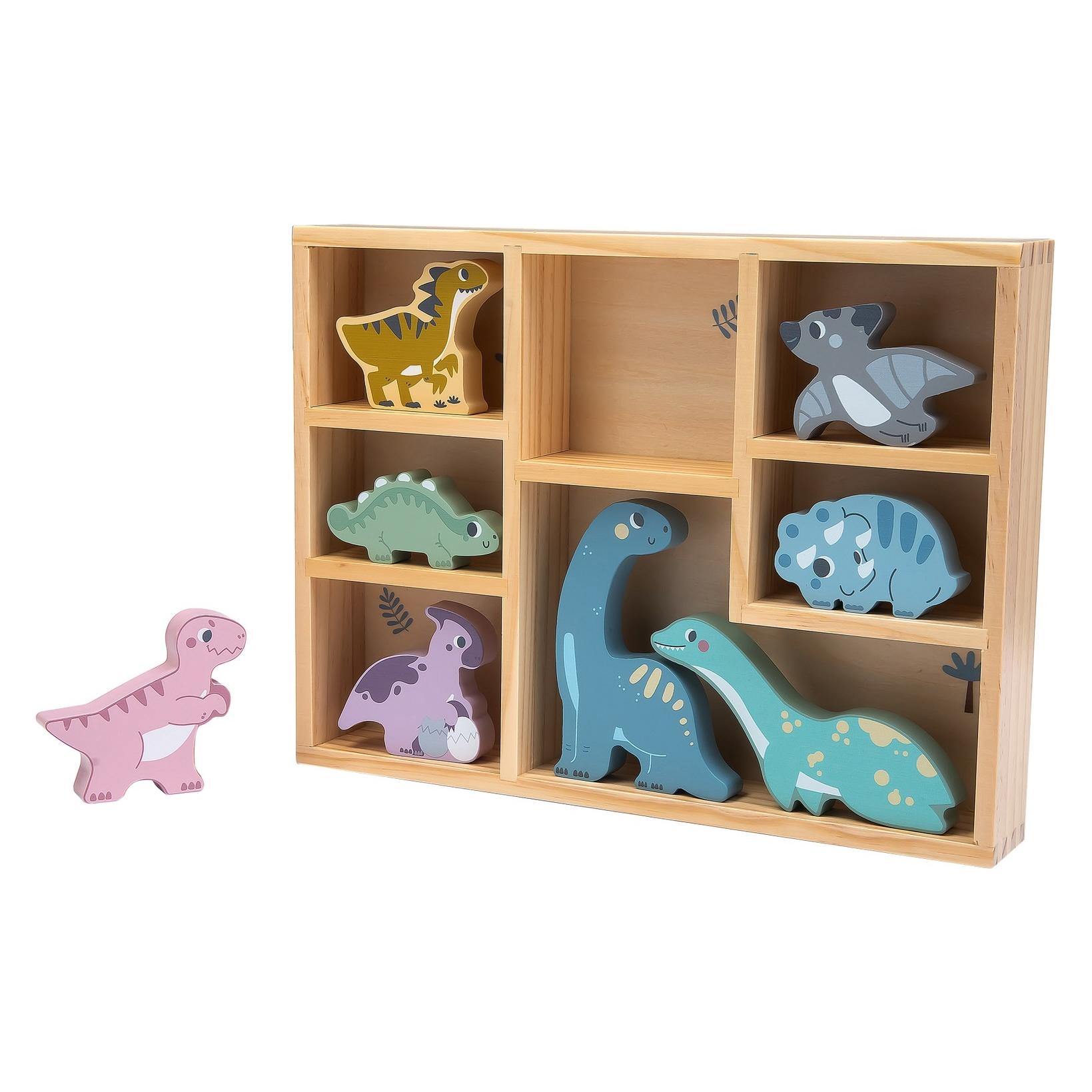Kinder and Kids - Dinosaur in Wooden Box (8 pcs.) (K50516) (K50516)