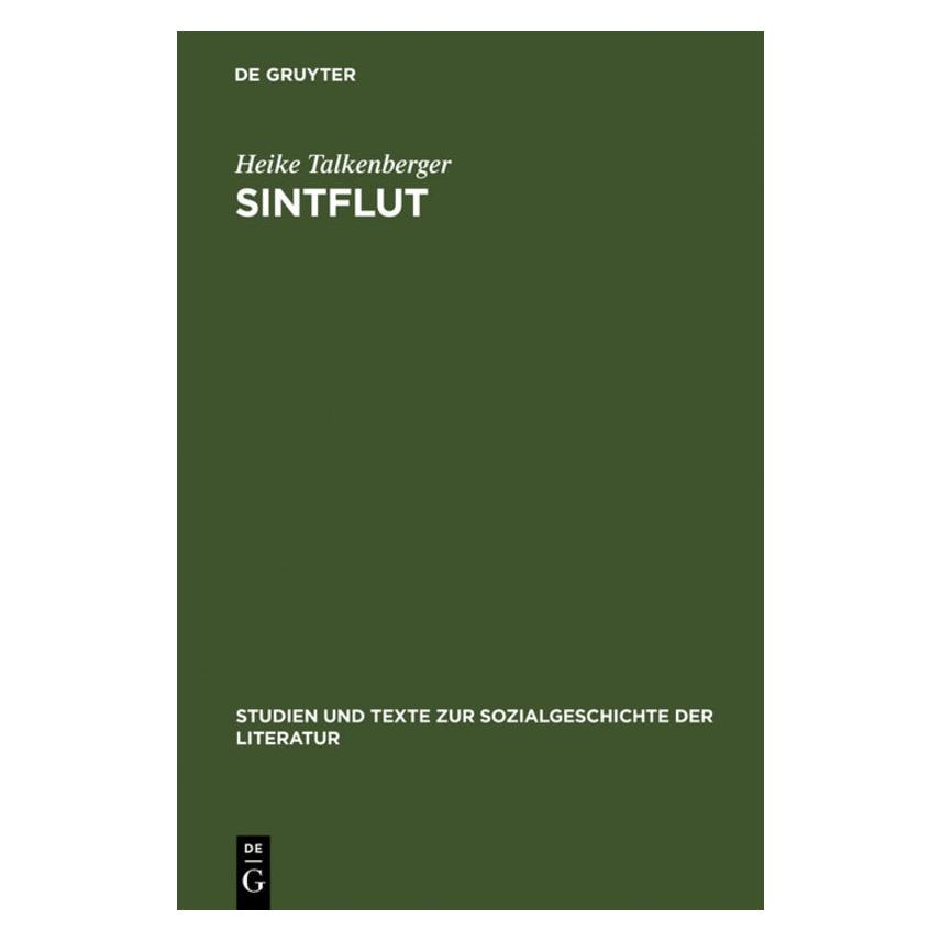 De Gruyter Sintflut (Deutsch, Softcover, Heike Talkenberger) (8328664)