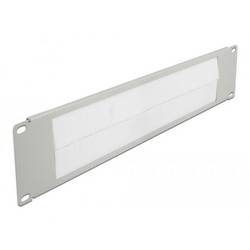 Delock 66536 19 Zoll Netzwerkschrank-Bürstenleiste 2 HE Grau