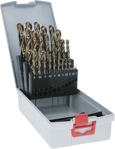 Bosch PRO Stainless Steel HSS-Co Spiralbohrer-Set, 25-tlg. 2608587018