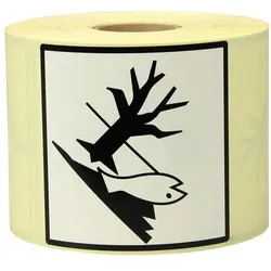 Transpak, Etiketten, Etiketten Masse 100x100mm Papier Aufdruck Umweltgefährliche Stoffe