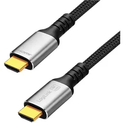 LogiLink Prüfen (0.50 m), Videokabel, Schwarz, Grau