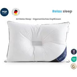 Arga Home AH Relax Sleep Komfortkissen mit zentraler Kopfmulde – 70x50 cm