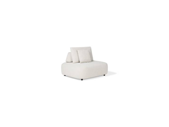 SUNS BLOCCHI Einsitzer Outdoor Sofa Weiß/Grau inkl. Kissen