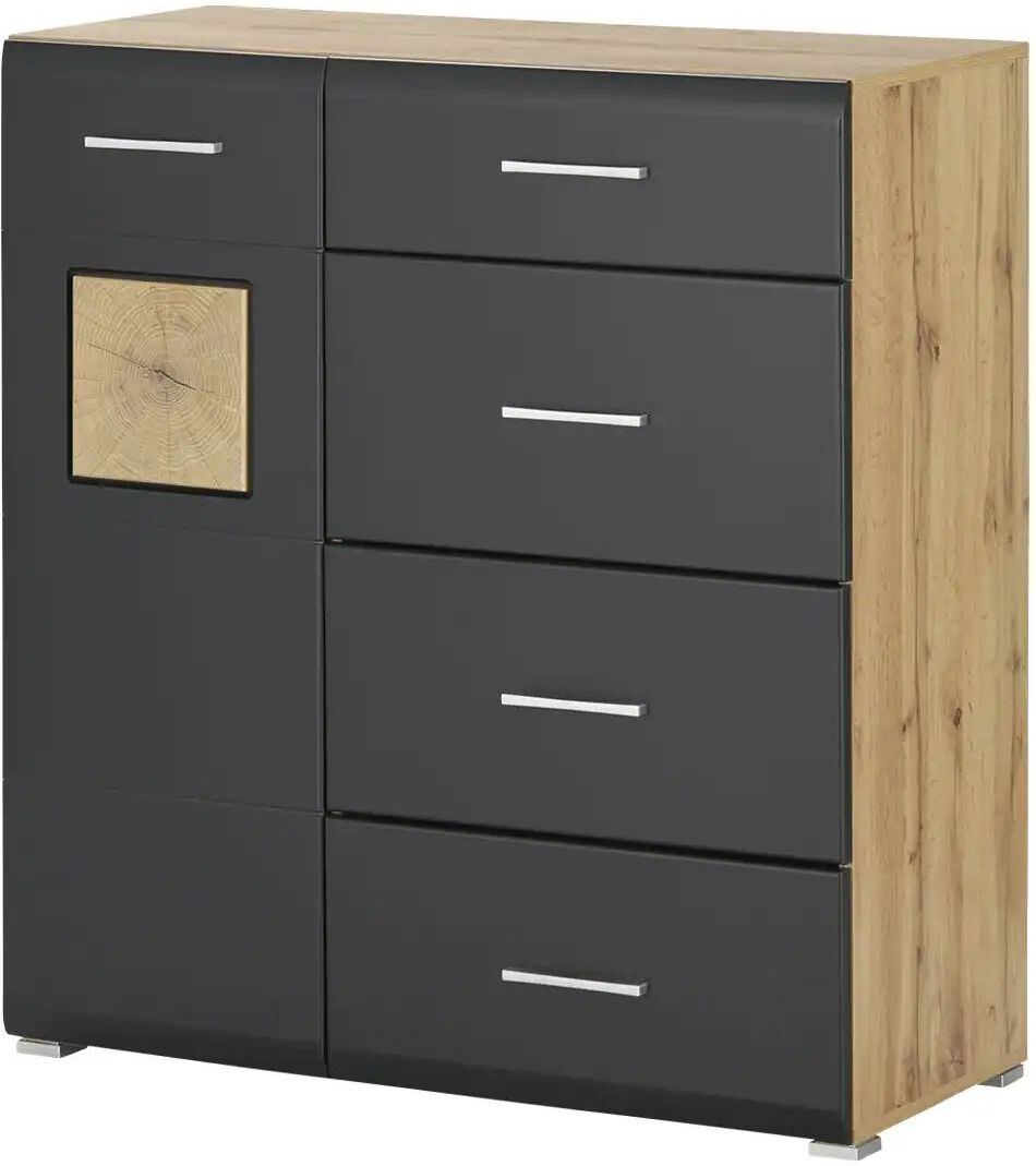Höffner Kommode  Cortina ¦ schwarz ¦ Maße (cm): B: 100 H: 109 T: 40.0