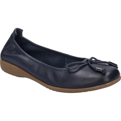 Ballerina JOSEF SEIBEL "Fenja 09, indigo", Damen, Gr. 39, blau (indigo), Obermaterial: 100% Rindsleder Leather cow., Schuhe Ballerina