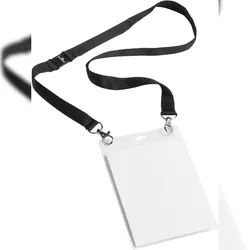 Durable Event-Namensschild A6 transparent / schwarzes Band VE=6x10 Stück