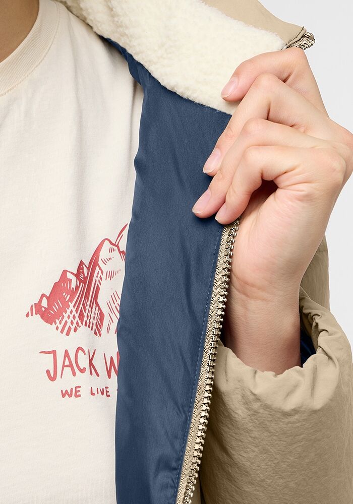 Daunenmantel JACK WOLFSKIN "NORDLICHT COAT W", Damen, Gr. XXL (48), braun (anis), Obermaterial: 100% Polyamid . Futter: 100% Polyester. Füllung: 80% Entendaunen, 20% Federn, Mäntel Daunenmantel anis XXL (48)