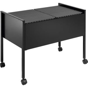 Durable Hängemappenwagen 3082-01, Economy Duo, für 100 Mappen A4, schwarz