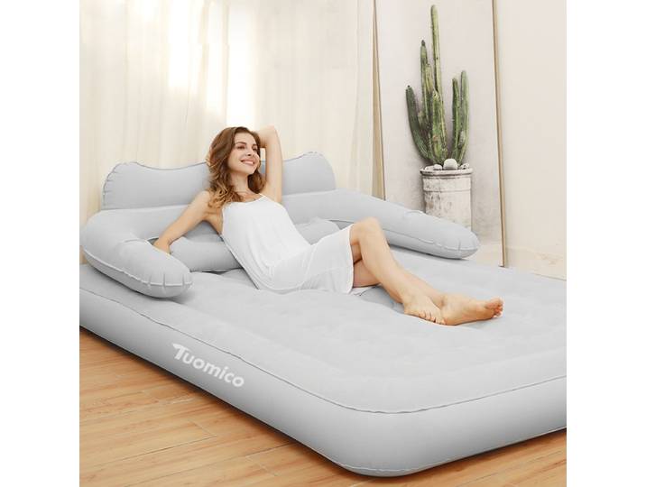 Matelas gonflable avec pompe gonflable électrique, lits gonflables portables pour l'extérieur et la maison