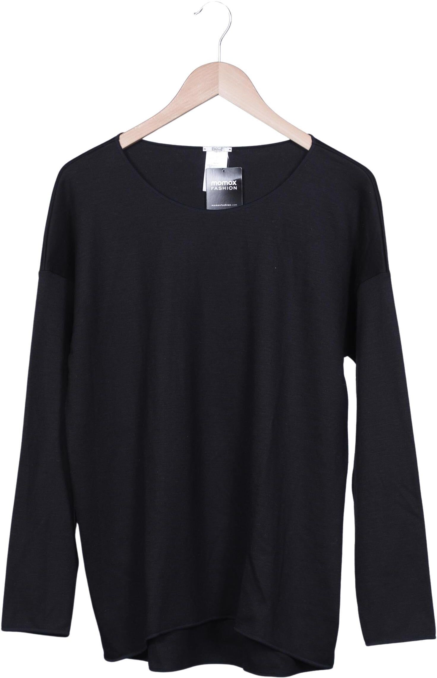Wolford Damen Langarmshirt, Schwarz, Gr. M, Schurwolle - Second Hand