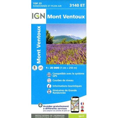 3140ET Mont Ventoux, Karte von Collectif Ign, IGN Frankreich, 978-2-7585-5589-6