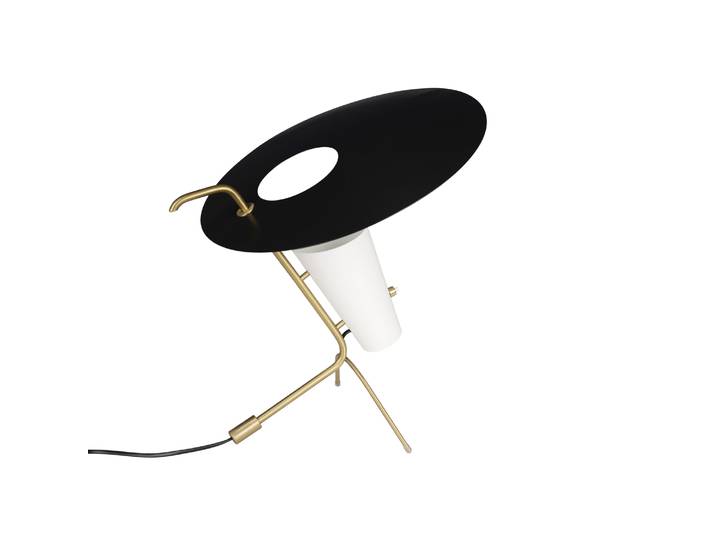 SAMMODE STUDIO - Lampe de table G24 - Noir - Laiton - Designer Pierre Guariche