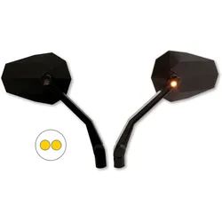 Highsider Pro X2, Rückspiegel m. Blinker - Schwarz